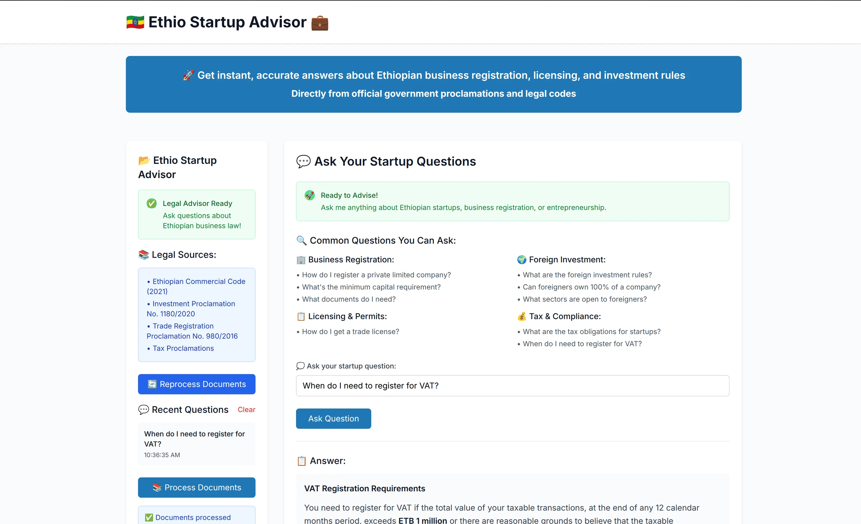 EthioStartupAdvisor